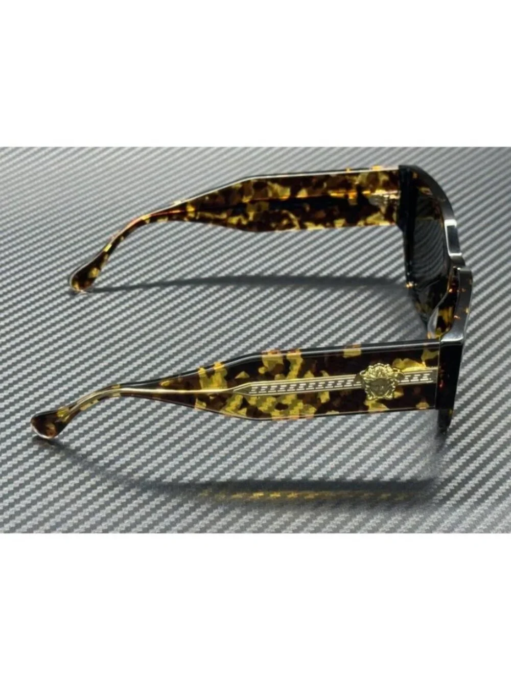 New Versace Women Havana Yellow Sunglasses 55-18-140